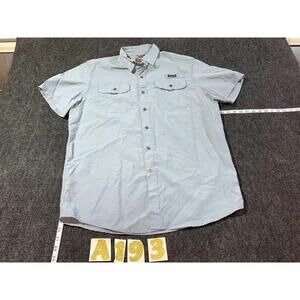 WRANGLER PERFORMANCE FISHING SHIRT POWDER BLUE LARGE MOISTURE WICKING
